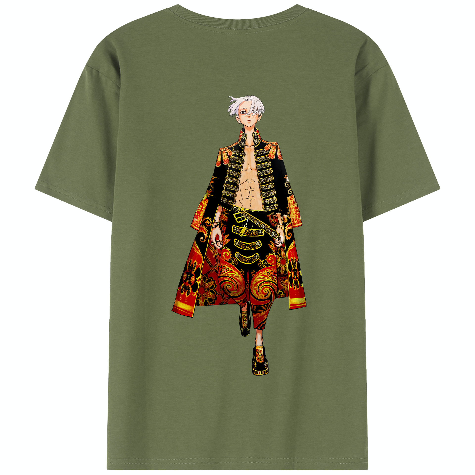 （画像用） 東京リベンジャーズ Tokyo Revengers 綿100％半袖Tシャツ（背面プリント）